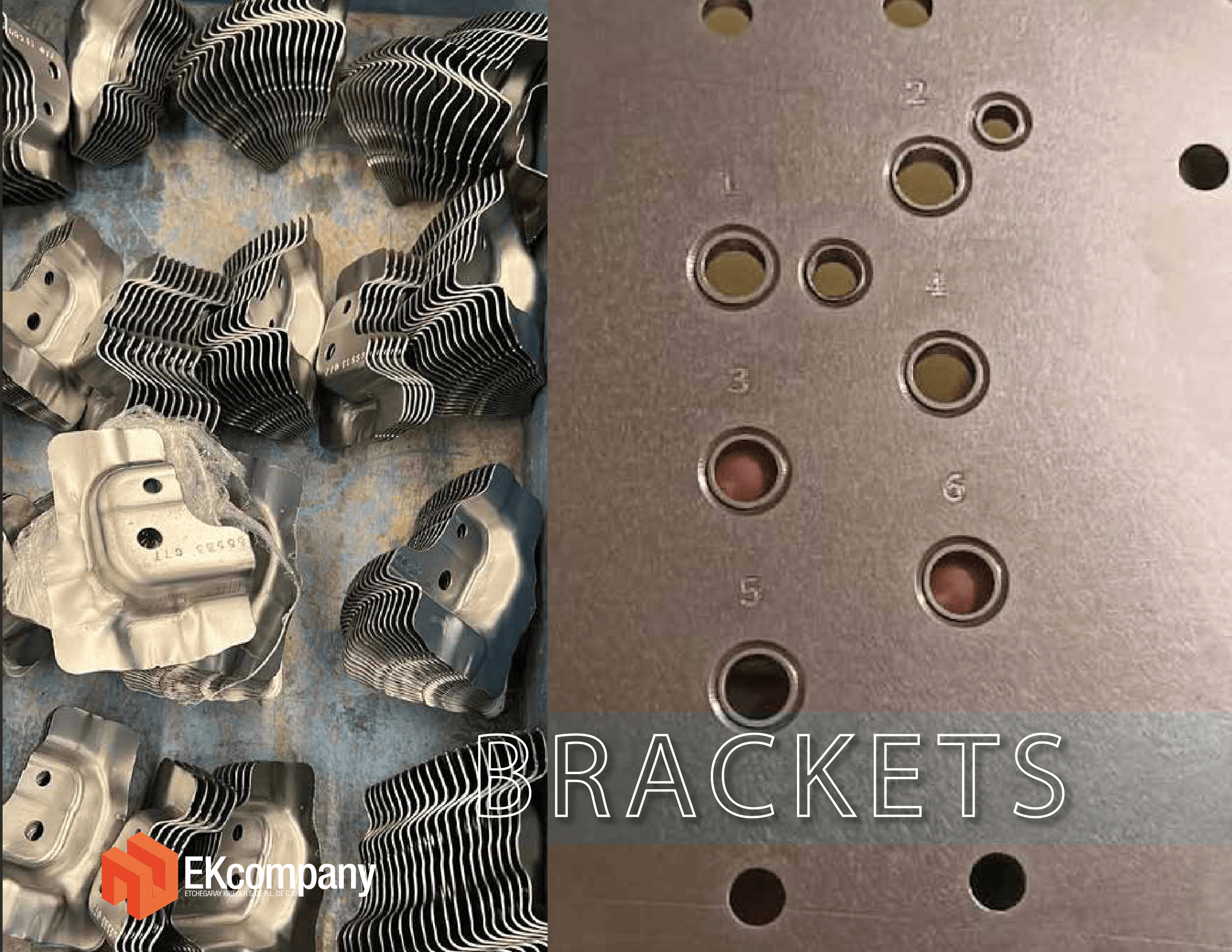 Brackets y componentes cortados con precisión
